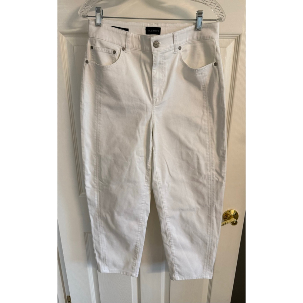 Talbots Relaxed Barrel Jean size 6 white